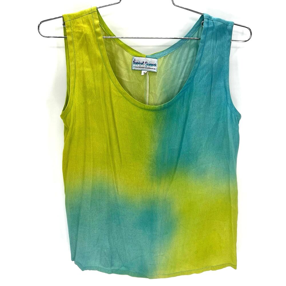 Tropical Summer Hawaii hand painted resort wear women’s  tank top